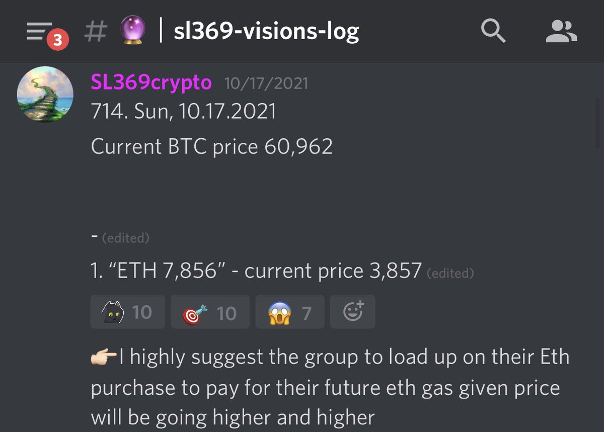 CryptoSl369's tweet photo. Current price 4,266

Guides said #ETH will rise to 7,856. 
—-
For timely info from my guides, check out my Patreon at https://t.co/50gtG34bUx 
Info that I’m sharing on my Twitter and Telegram is only a portion of info I receive, and the info is a bit delayed. 

NFA. DYOR https://t.co/3aQjjB5gfv
