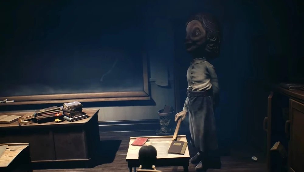 npc_daily's tweet photo. > Wassup back at it again--
>Today's spooky NPC of the day is The Teacher from The Little Nightmares!!

> CW: body horror https://t.co/fSTQdp8N0U