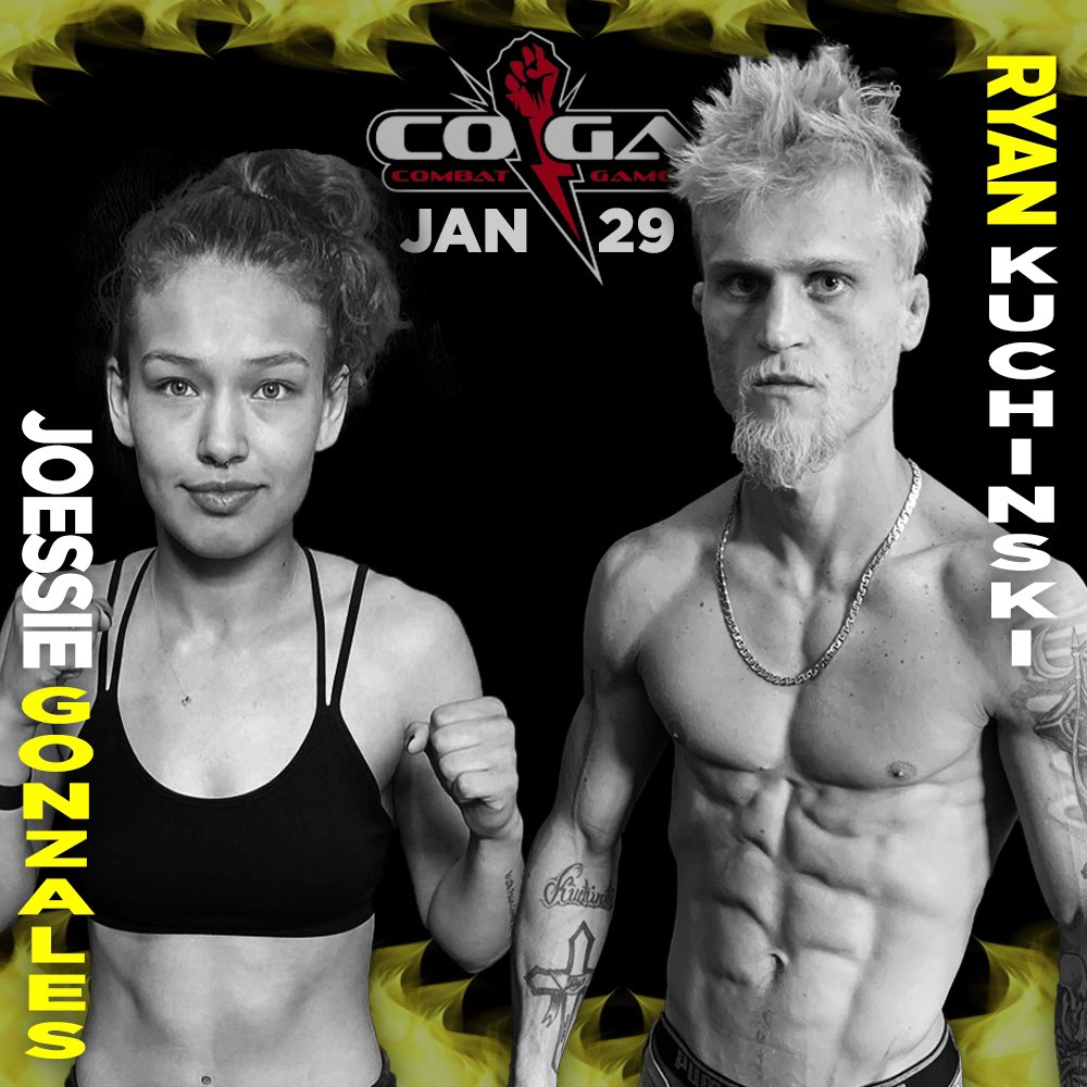 CharliesCombatC's tweet photo. @pink_joessie_21 and @ryankuchinski135 both booked for @combatgamesmma on January 29th at the @tulalipresortcasino 

This will be Joessie’s 2nd MMA fight and Ryan’s professional debut. This will be a show you do not want to miss. https://t.co/8CIatZUCui