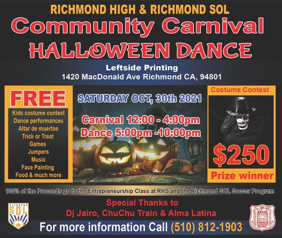 Oct 30 Halloween Carnival and Dance | Benefit for Richmond SOL and Richmond High School Entrepreneurship Class - mailchi.mp/ba5c4706cf15/h…