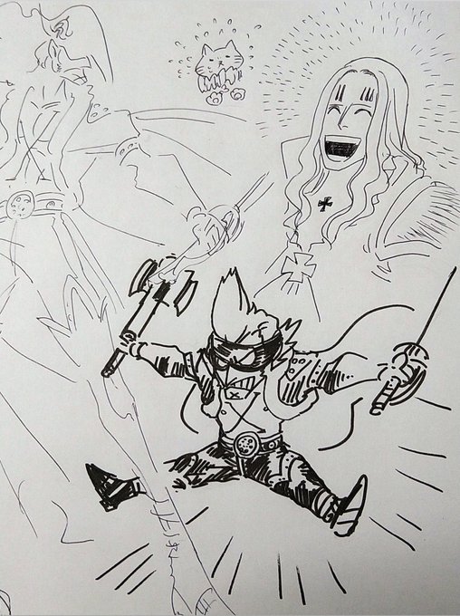 休み時間の走り描き 