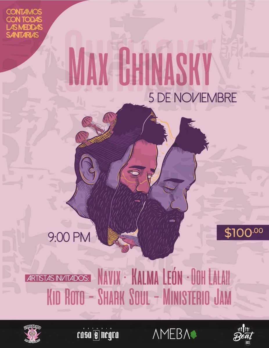 Prensa_Fan's tweet photo. La fiesta con @MaxChinasky llega al @beatpueblamx  de #Puebla, junto a @roto_kid @navixoficial @oohlalabandmx @kalma_leon
 y más... Boletos a la venta vía @wegowES https://t.co/41C5oPF2yx