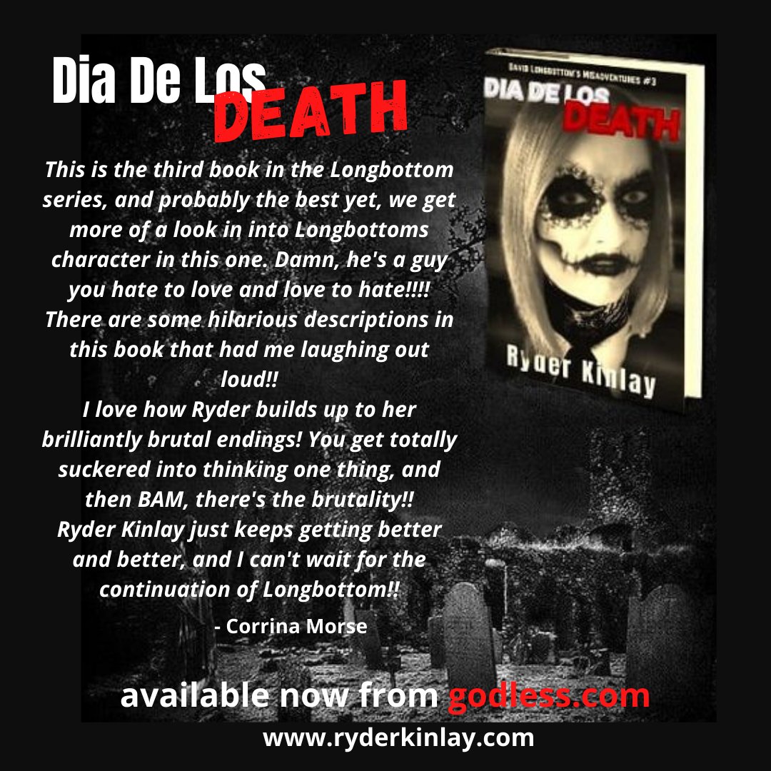 KinlayRyder's tweet photo. Wanted to do a shout out to #horror #guru #superfan #reader @crhcpep for this great #review &amp; reimagining of my #book #cover Avlble @godlesshorrors Thanks Corrina 😍 https://t.co/aw7889eo7c