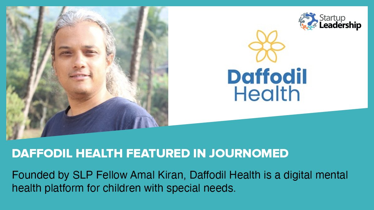 startlead's tweet photo. Founded by SLP Fellow @nariklama, @daffodilhealth was featured in @journomed. 
#Startupleadershipprogram #slp https://t.co/RSrYWPxRhH