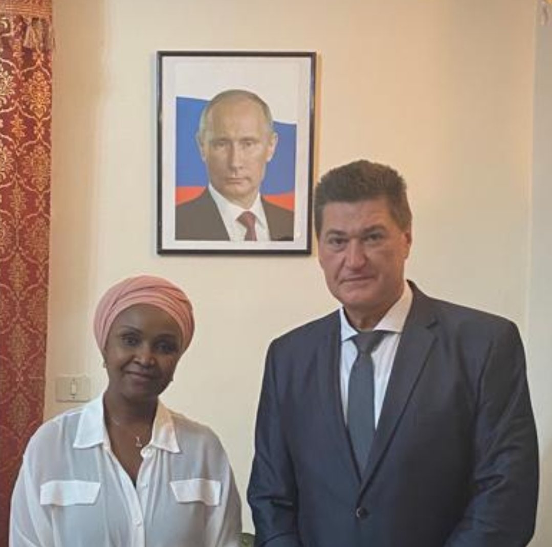 AmaSande's tweet photo. I was honoured to pay a courtesy call on H.E. Igor N.Mozgo, the Ambassador of #Russia to #Eritrea.
We had good discussions on potential areas for strengthening our partnership in support of #Eritrea's development aspirations.
#SDGs
#LeaveNoOneBehind
#Partnerships4Development https://t.co/SycTENXZxq