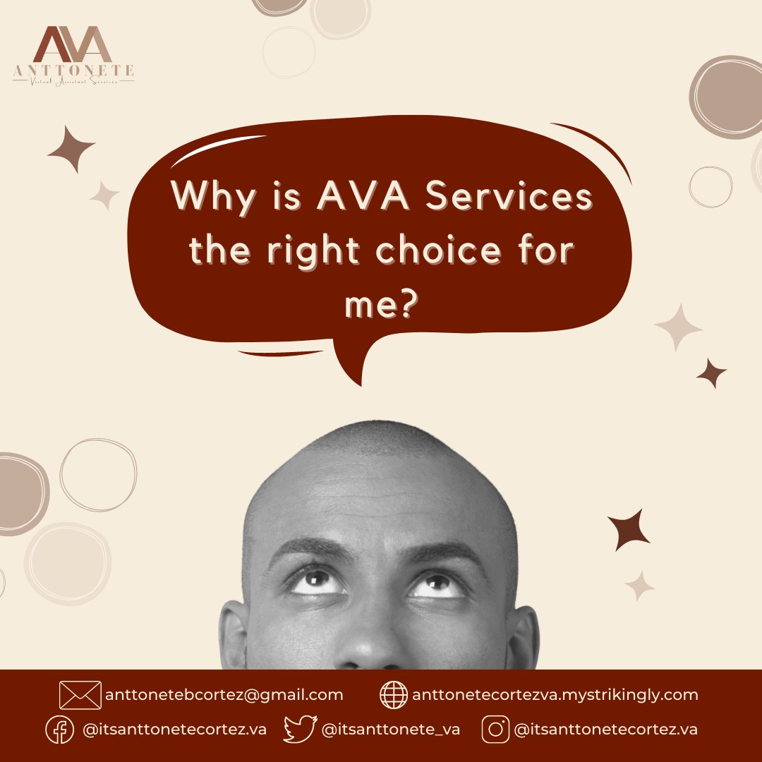 virtualsbyac's tweet photo. AVA Services provides a high level of flexibility. We strive to help you enjoy running your business more effectively while boosting your productivity and generating revenue. 💹🤝

Make sure to visit our website 👉 https://t.co/ZLP6bN2efU
#AssistancebyAVA #virtualassistant https://t.co/pDirFabQXu