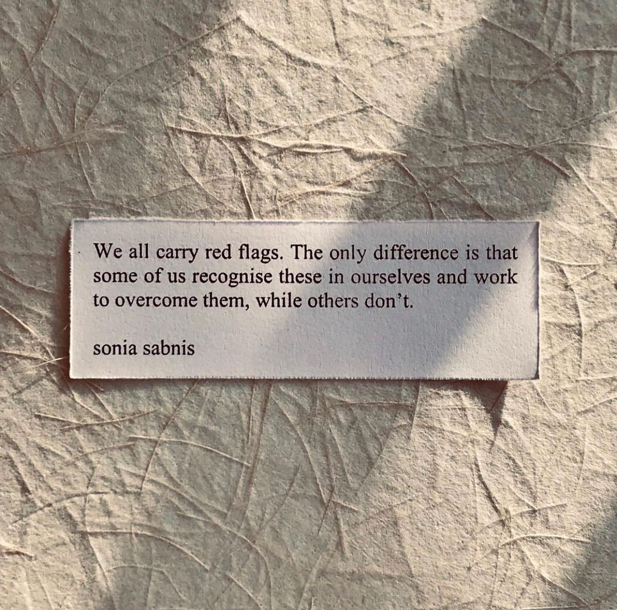 we all carry red flags.