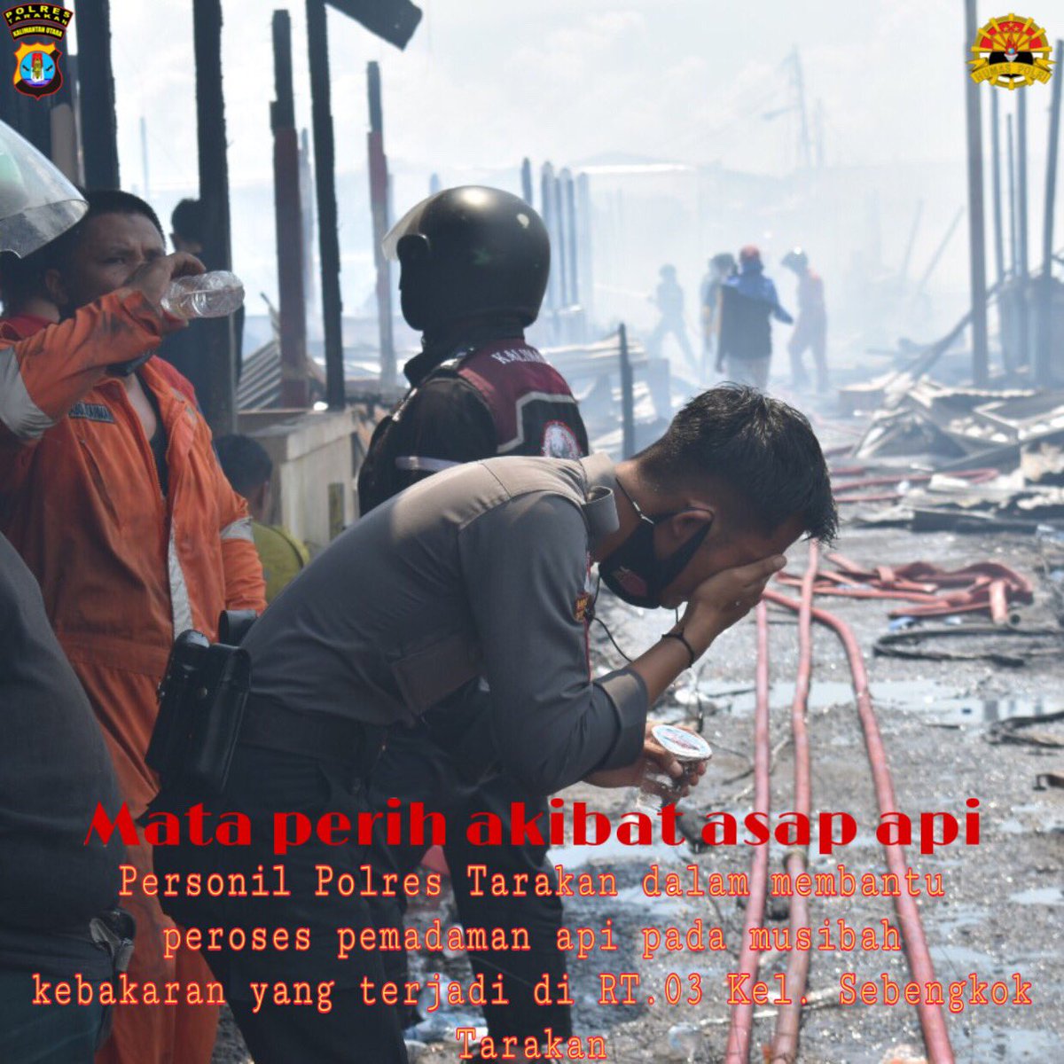 PolresTarakan's tweet photo. Musibah kebakaran RT.03 Kel. Sebengkok Kec. Tarakan Tengah Kota Tarakan. Pada 26/10/21.
@polisiindonesia
@polripresisi
@polisi_indonesia
@halo_polisi
@polda_kaltara
@divisihumaspolri
@polisipromoter
@berita_polisi_terkini
@officialpolisiku
@mitra_polisi_kita https://t.co/oFjMDsfJJ2