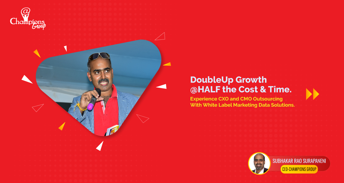 SubhakarRao's tweet image. Are You Ready to #DoubleUp Pace of Growth at the Half the Estimated Time? Join us to unearth data-driven sales funnels that are raking in 10X revenues and 25X customer engagement. bit.ly/3kKFTVT #DataDrivenMarketing #DataDrivenSales #CMODATA #ChampionsGroup