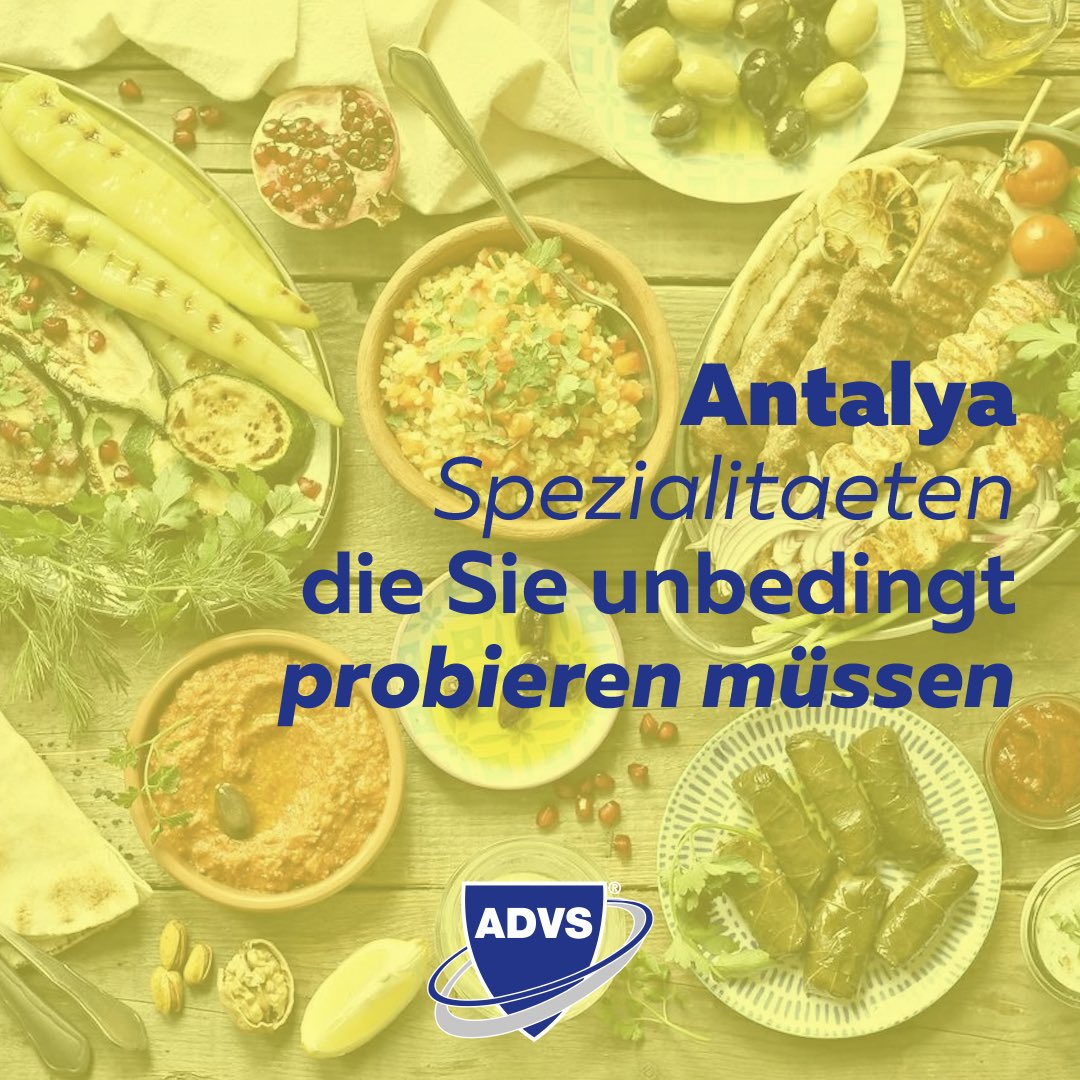 AdvsTurkiye's tweet photo. Antalya Spezialitaeten,die Sie unbedingt probieren müssen!
-
Mutlaka denemeniz gereken Antalya spesiyalleri!
.
.
.
Zur Information / For Information👇🏽
.
☎️ +90 242 248 33 82
✉️ info@advsturkiye.com https://t.co/HU1CuY2I4i