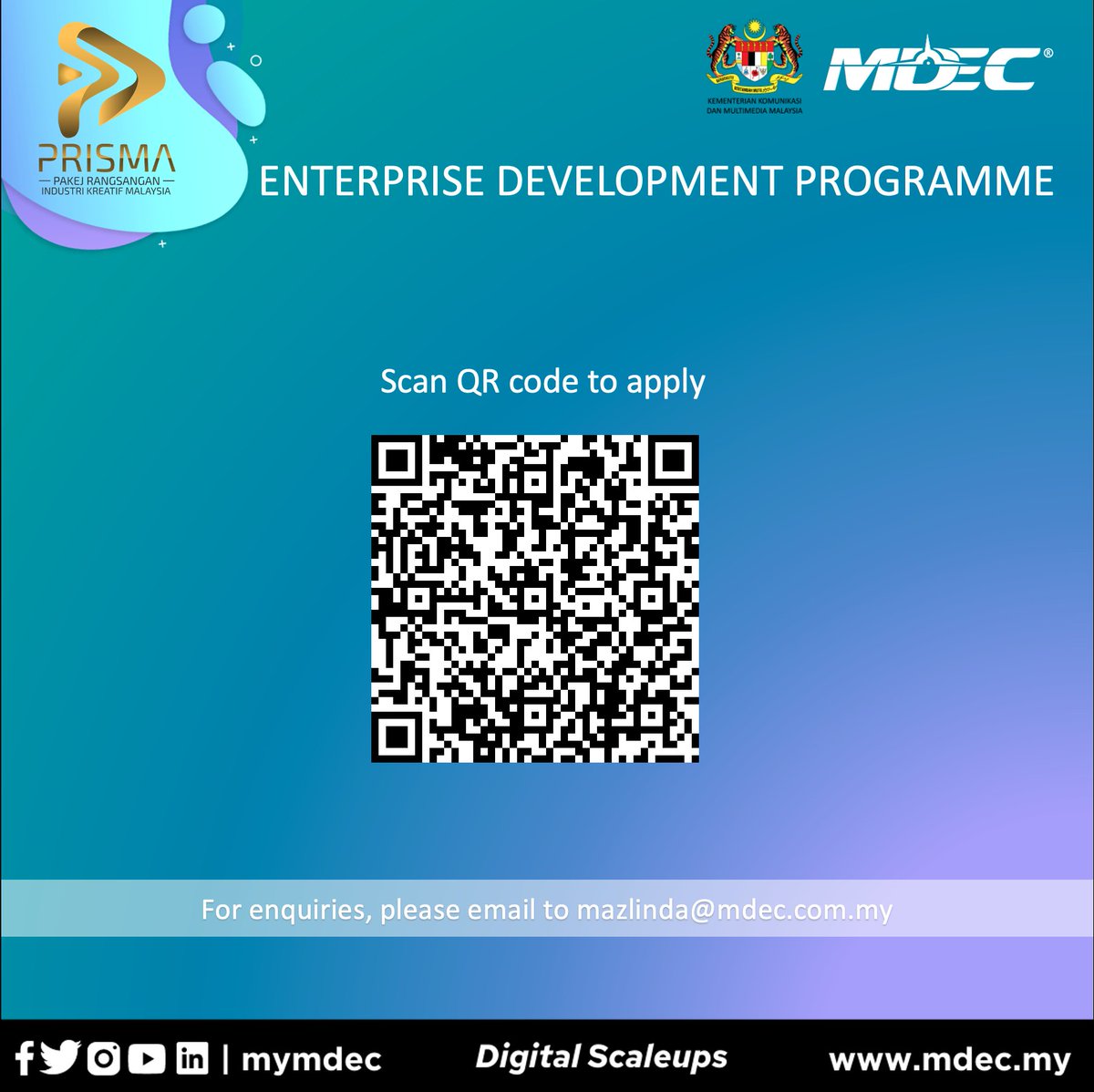 mymdec's tweet photo. Want to know more about 3D Animation using Open Source Software for FREE with #MYMDEC? Join our EDP programme & learn everything from 3D pipeline to simple modelling. E-certificates will be provided at the end! Register now: https://t.co/zje3A9FfAL
@mahadhir_aziz @GopiAtMDEC https://t.co/Em34UecnbE