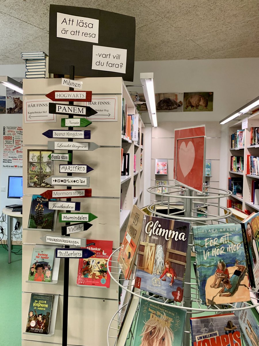 En glimt in i #mariehällsskolan hjärta där vi idag firar #skolbiblioteketsdag 📚📖