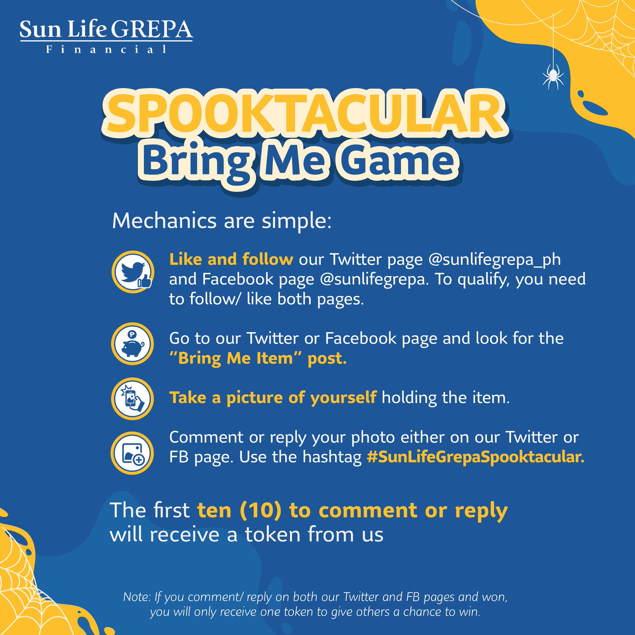 تويتر \ Sun Life Grepa PH على تويتر: "Sun Life Grepa brings you the  Spooktacular Virtual Bring Me Game! The first 10 to comment or reply will  receive a small token from