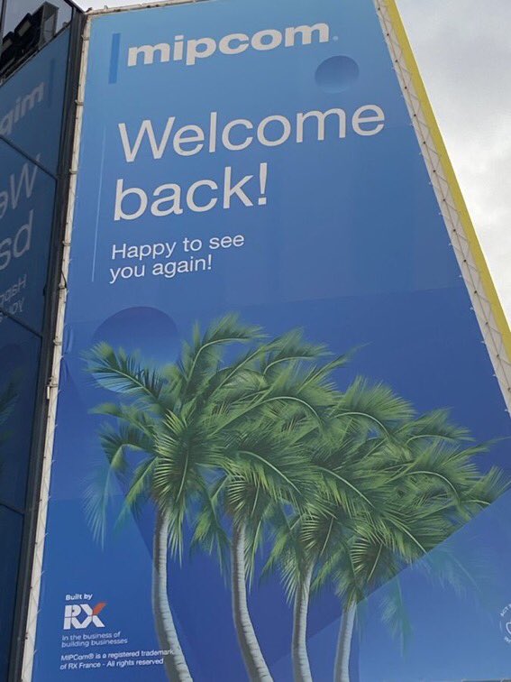 Great meetings and talks @ #MIPCOM2021. Next year we will be back with our own evening reception. Cu in #Cannes 2022!
