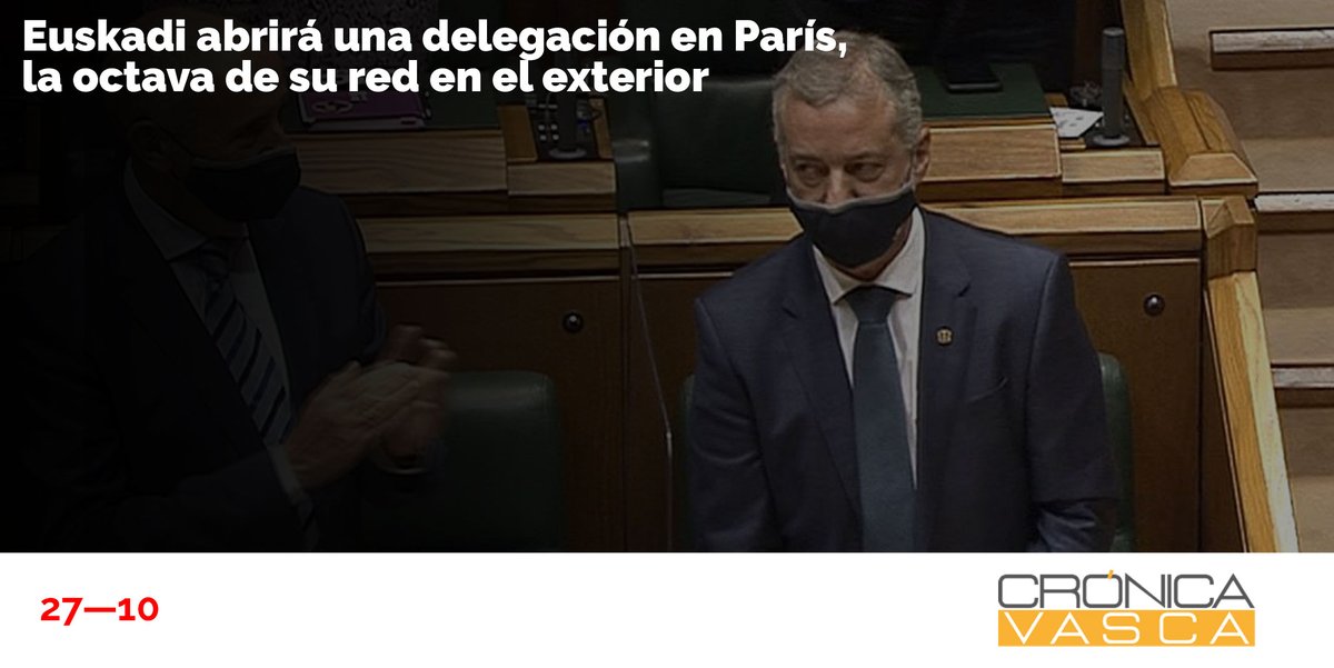 🚨La prioridad del PNV:

🔌Abrir "embajadas" que cuestan 9 millones sin tener competencias de exterior para dar una imagen de falso país.

💡Mientras el Gobierno Vasco abre chiringuitos, solo destina 8 millones contra la pobreza energética.

¡Lamentable!

cronicavasca.com/politica/euska…