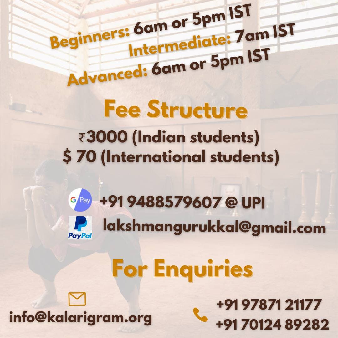 Kalarigram1's tweet photo. The next batch begins on November 1st.   We have changed the timings of our classes as the country opens up further.

#kalaripayattu https://t.co/HMcIxmtVd4