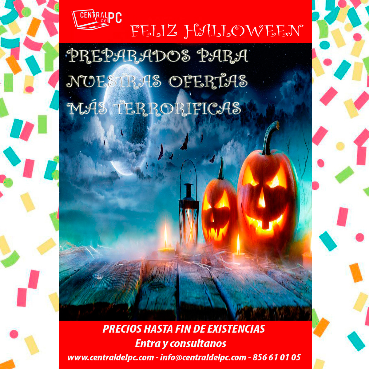 centraldelpc's tweet photo. 🎃🎃¿Preparados para nuestras ofertas?🎃🎃 https://t.co/bQItcVKI59