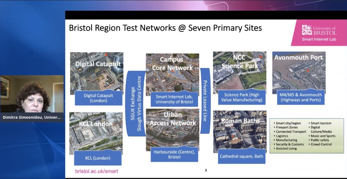 IDCNordic's tweet photo. The University of Bristol Smart Internet Lab contributes extensive knowledge &amp; expertise in 5G network design. - Dimitra Simeonidou, Co-Director Institute of Digital Futures, University of Bristol at the 𝗜𝗗𝗖 𝗘𝘂𝗿𝗼𝗽𝗲𝗮𝗻 𝗚𝗼𝘃𝗲𝗿𝗻𝗺𝗲𝗻𝘁 𝗦𝘂𝗺𝗺𝗶𝘁 𝟮𝟬𝟮𝟭 #IDCGES21 https://t.co/QJO24xPRIA