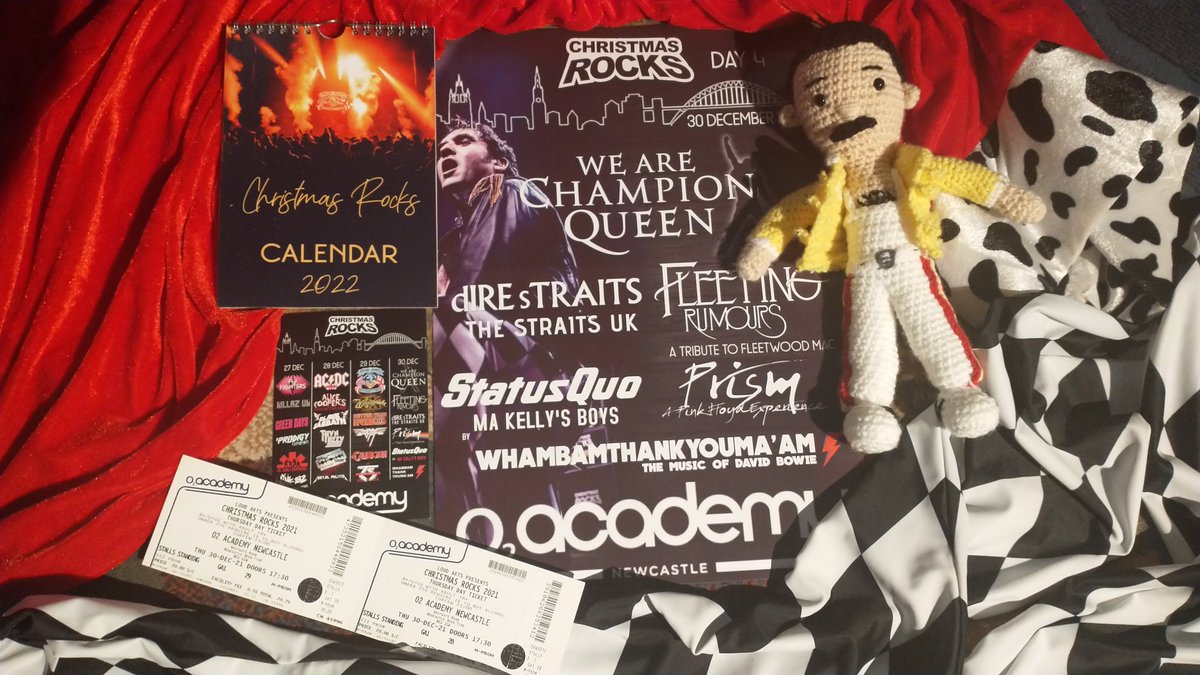Freddie is ready for Christmas Rocks at @o2academynewc on 30th Dec, DM for ticket offer including a free calendar (while stocks last)