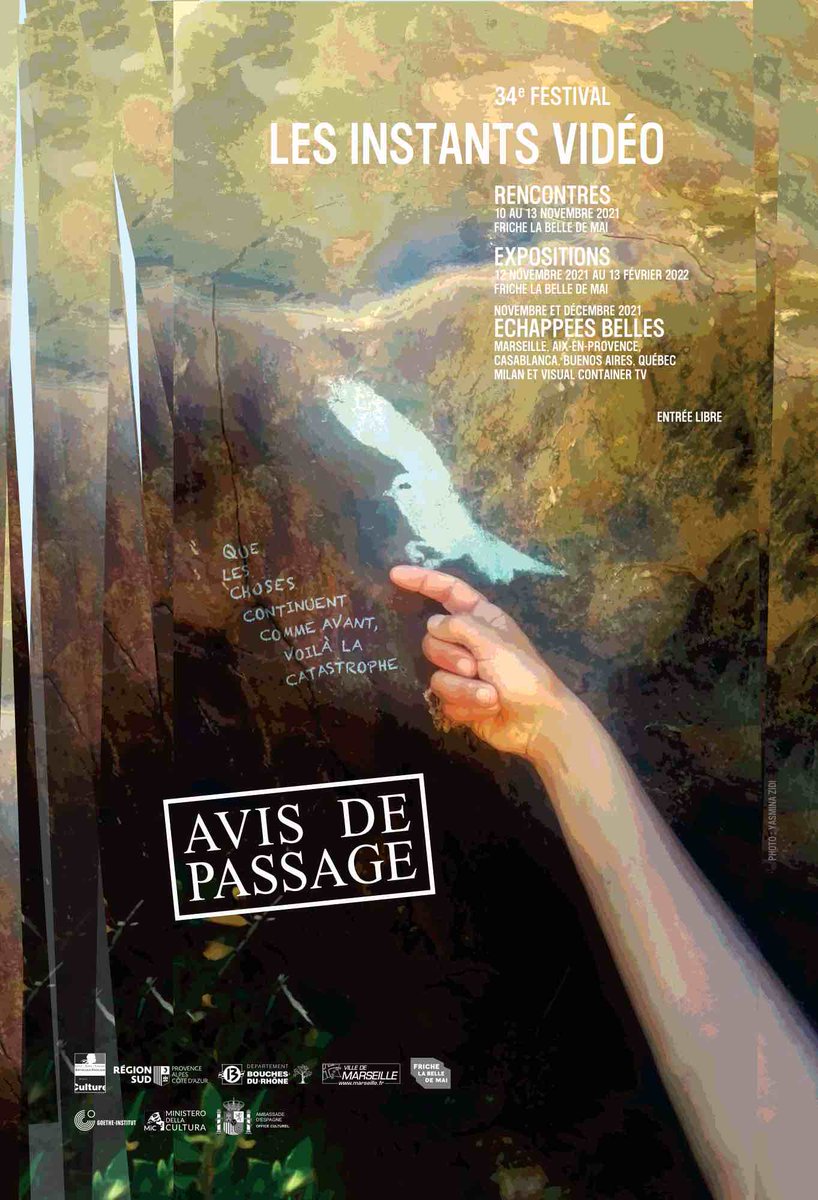 renovercey's tweet photo. Avis de passage des @InstantsVideo  sur Radio Grenouille ce mercredi 27/10 à 16h en direct 88.8 FM https://t.co/p92DSVoykg
Marc Mercier s'entretiendra avec des artistes programmés par le festival, le duo Catherine Vincent, Renaud Vercey, Pascale Pilloni…
https://t.co/OJC8nTvBd3 https://t.co/JdGFdLTstb