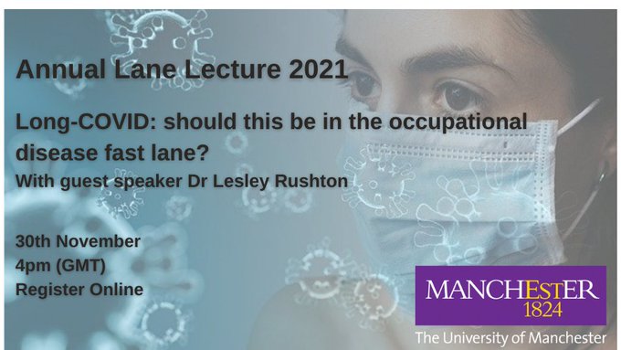 THOR_UoM's tweet image. There is still time to register for this years Lane Lecture hosted by @UoM_COEH and @AshtonInstitute! This year's lecture is virtual and will be discussing #longcovid.
Register online here: eventbrite.co.uk/e/long-covid-s…