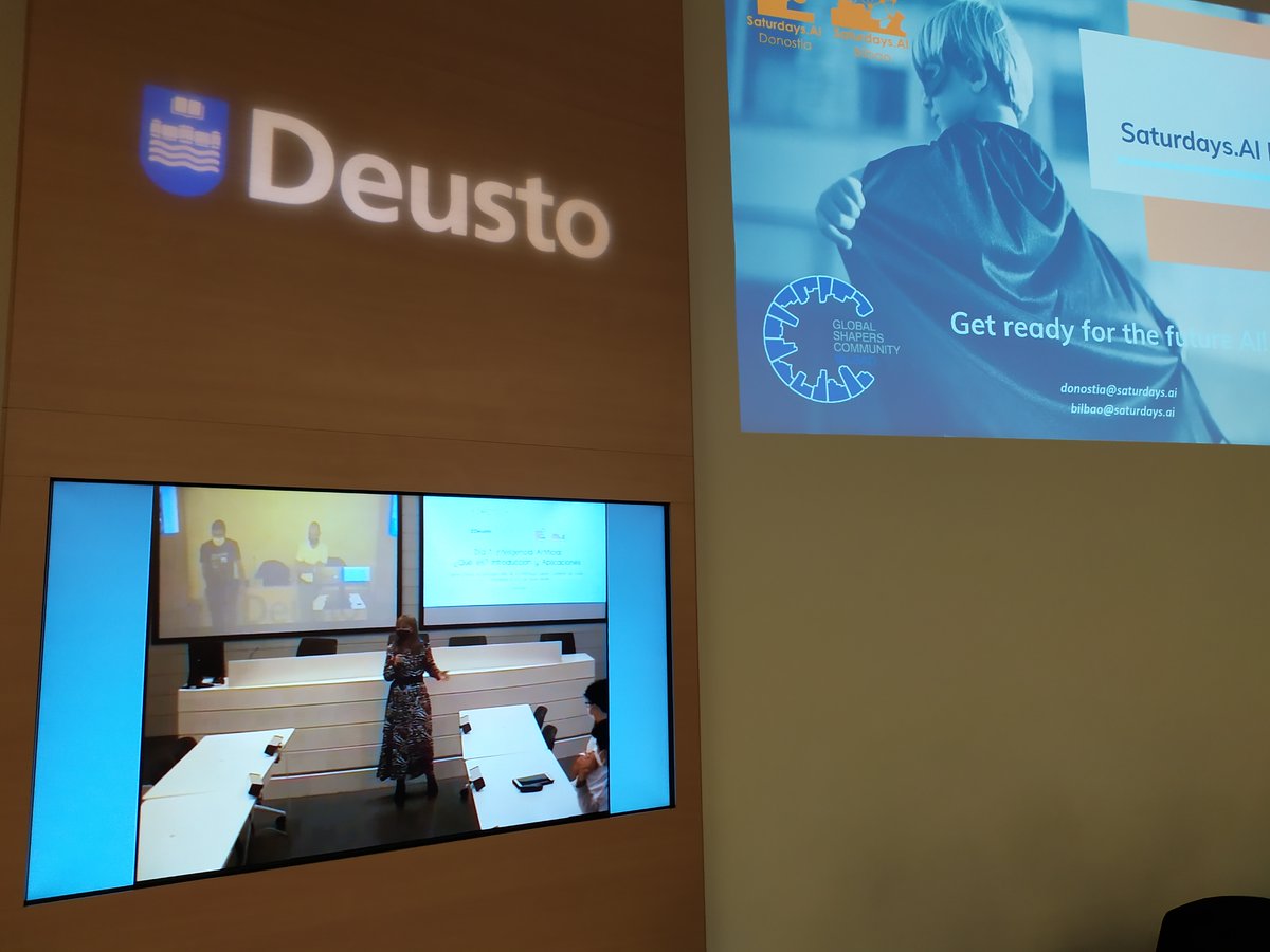 deustoEmprende's tweet photo. 🚀 ¡@Deusto te acerca a la Inteligencia Artificial !

👏🏻Los días 5, 6 y 7 de octubre se celebró un #BOOTCAMP en colaboración con AI Saturdays.
 
 ✅ Ha sido un Bootcamp caracterizado por el #dinamismo, trabajo en equipo, debate, casos reales y sesión práctica con #algoritmos. https://t.co/SpcB8KJJD1