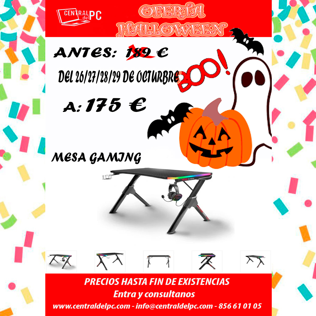 centraldelpc's tweet photo. ¡¡🎃Mesa Gaming🎃!! https://t.co/XuAldytZaZ