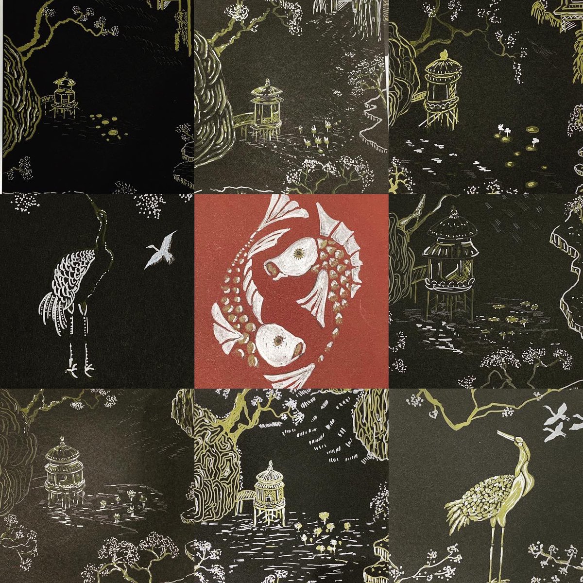 Beautiful Stylised Japanese  art using dark paper and gold, silver and white pens. Gorgeous aren’t they?! 
.
.
#japaneseart #blackandsilver #blackandgold #stylisedart #gellyroll 
#arts #artsy #arty #artists #artistic #artoftheday #artwork #adultartclasses #adultdrawingclass