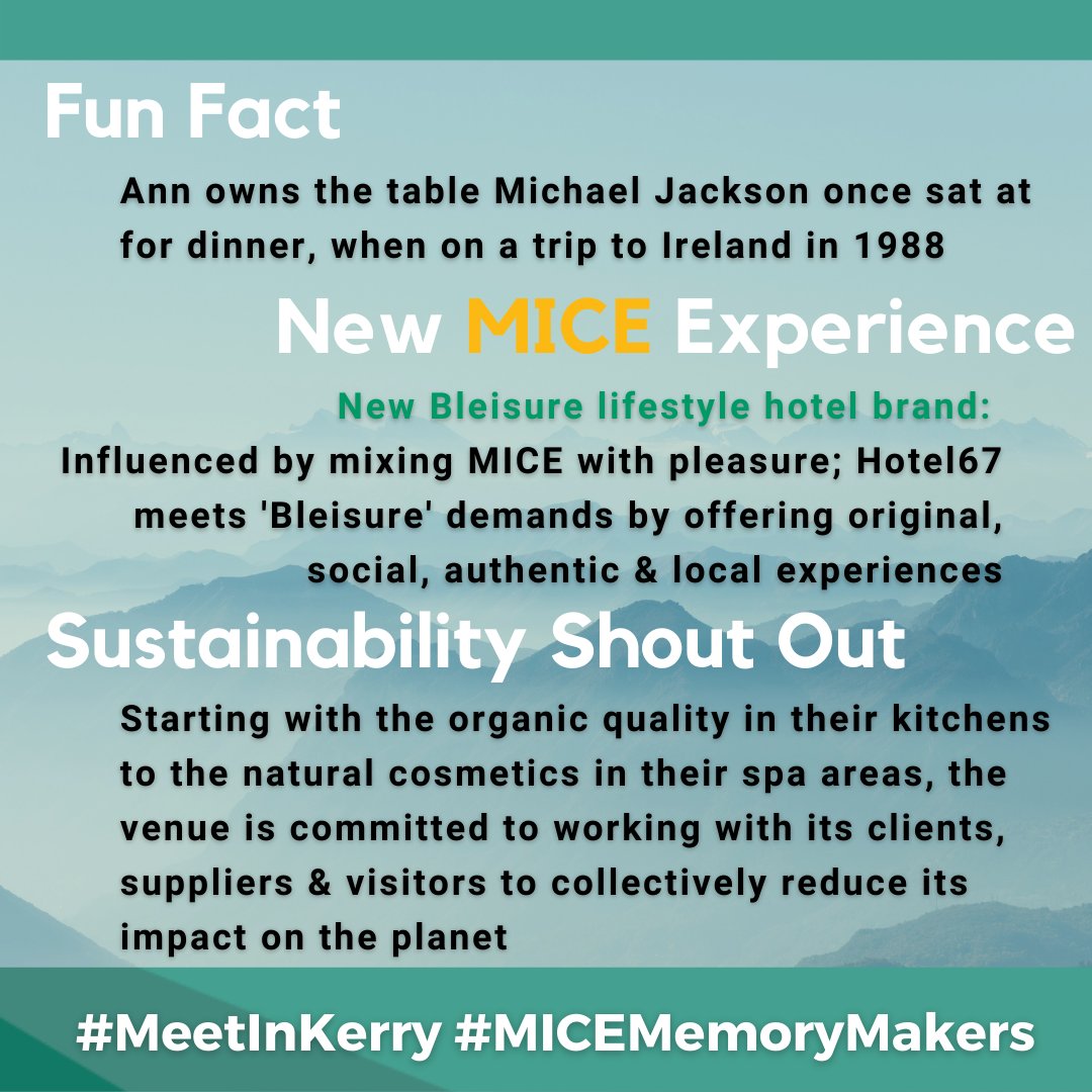 KCBKerry's tweet photo. Magical moments make memories 🪄
In today's #MeetInKerry #MICEMemoryMakers spotlight, meet @Ann_Shanahan, Corporate Sales @KCCKillarney 
#EventProfs; #Kerry is back open for #BusinessEvents &amp; our award-winning Convention Centre offers #SpaceToMeet &amp; is poised, ready to host you☘️ https://t.co/Ps86IEhrXx
