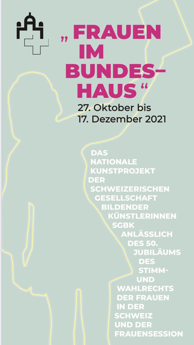 FRAUEN IM BUNDESHAUS (27.Okt. - 17.Dez. 2021) symbolisiert den Einzug der Frauen ins🇨🇭Parlament. Die Frauensilhouetten, gestaltet von 67 Künstlerinnen, weisen auf die berechtigte Präsenz der Frauen in diesem Gebäude hin. sgbk.ch <a href="/ParlCH/">Parl CH</a> <a href="/alliance_F/">alliance F</a> #Frauensession