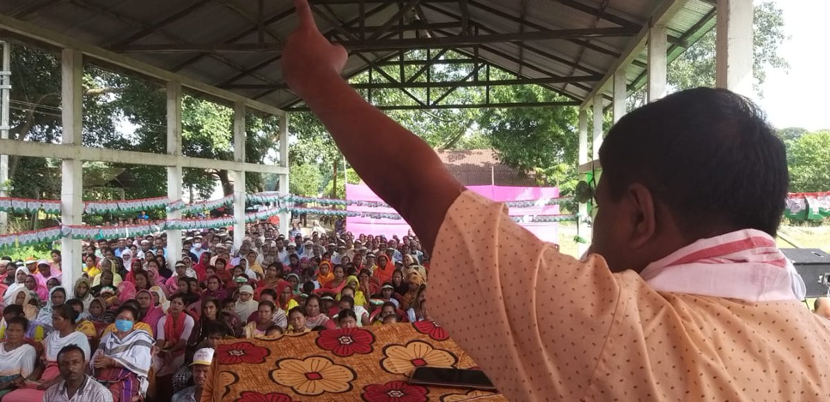 MPAbdulKhaleque's tweet photo. Election campaign meeting at Mainamati, Hathinapur, Namati, Rajaghat and Dhupalpara of Bhabanipur constituency in favour of @INCIndia candidate alongwith @BhupenKBorah, President @INCAssam
, @JakirSikdarMLA,, Monoranjan Talukdar @cpimspeak MLA , @sarifarahman5  and other other. https://t.co/BPsOoqX8c0