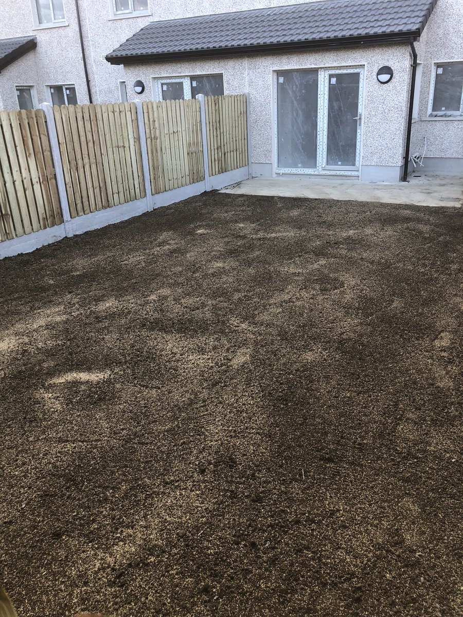 A big push yesterday to get these back gardens completed before the rain today. 

#landscapecontractor #landscapeconstruction
 #constructionireland
#newhomes