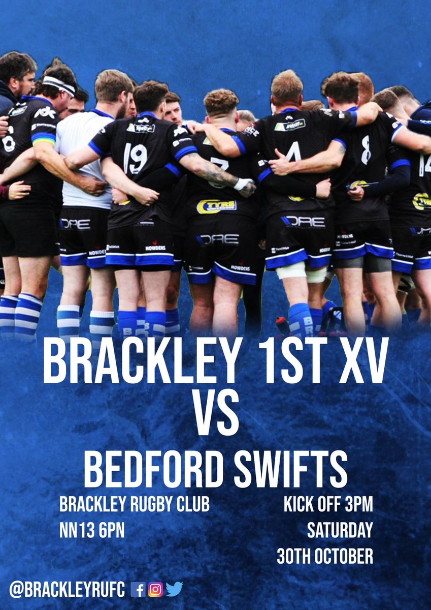 We need your support more than ever as we take on <a href="/BedfordSwifts/">Bedford Swifts RUFC</a> at home this Saturday!

Bar open from 1:30 PM