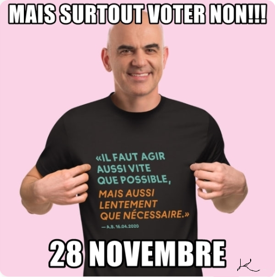 KKarin06758160's tweet photo. Il faut agir aussi bien que possible !!! Non à la loi COVID-19
#loicovid #alainberset #PassSanitaire #passedelahonte #non #Suisse #votations #28novembre2021 https://t.co/KJmKs45oz9