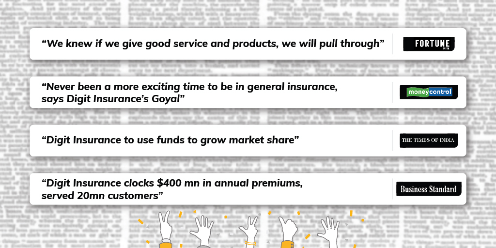 heydigit's tweet image. Being in the papers for all the right reasons 😉 Happy four years to us! 🥳 

#DigitInsurance
#DigitSimplifies