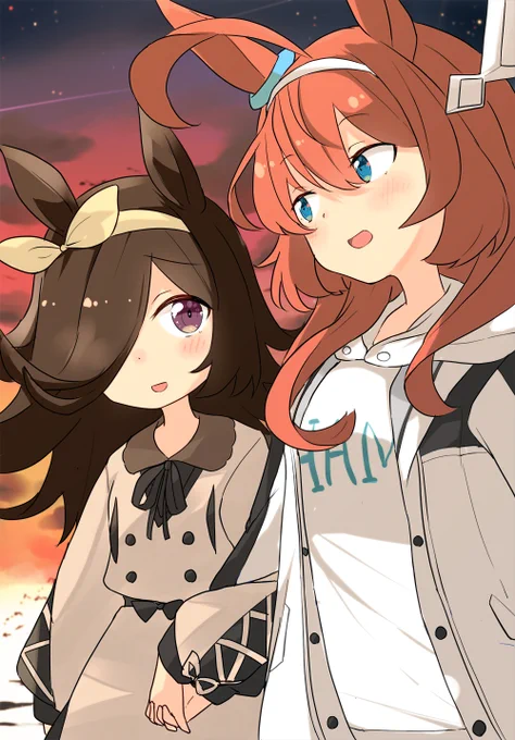 ライスシャワーとミホノブルボンの帰り道!!

#ウマ娘 