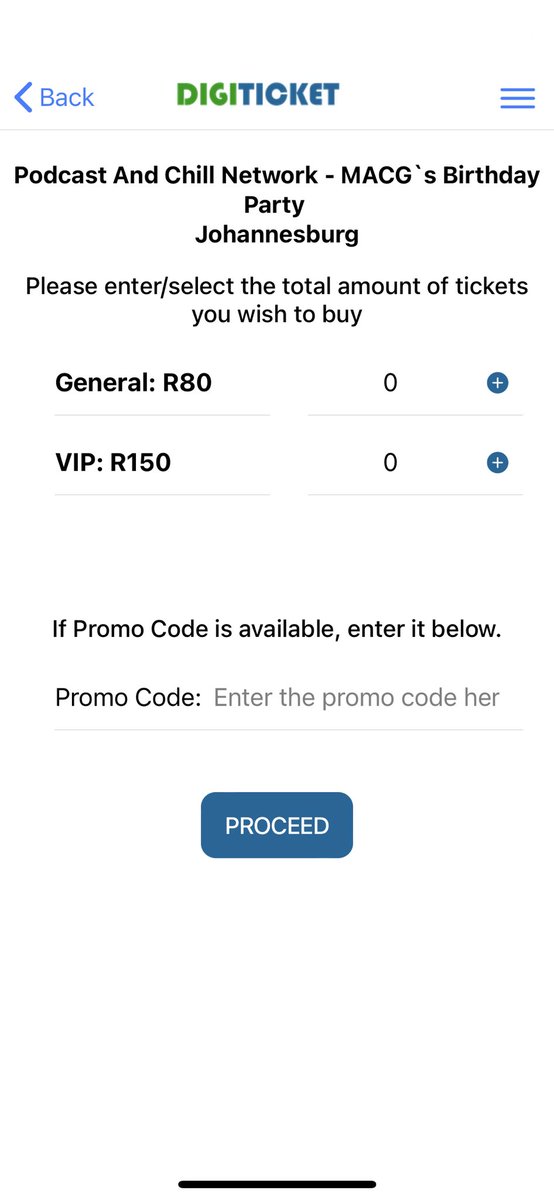 DigiTicketSA's tweet photo. @MacGUnleashed @podcastwithmacg Note that the VIP option is now available for purchase. 

All sections are limited. https://t.co/hhgh2YQj0W