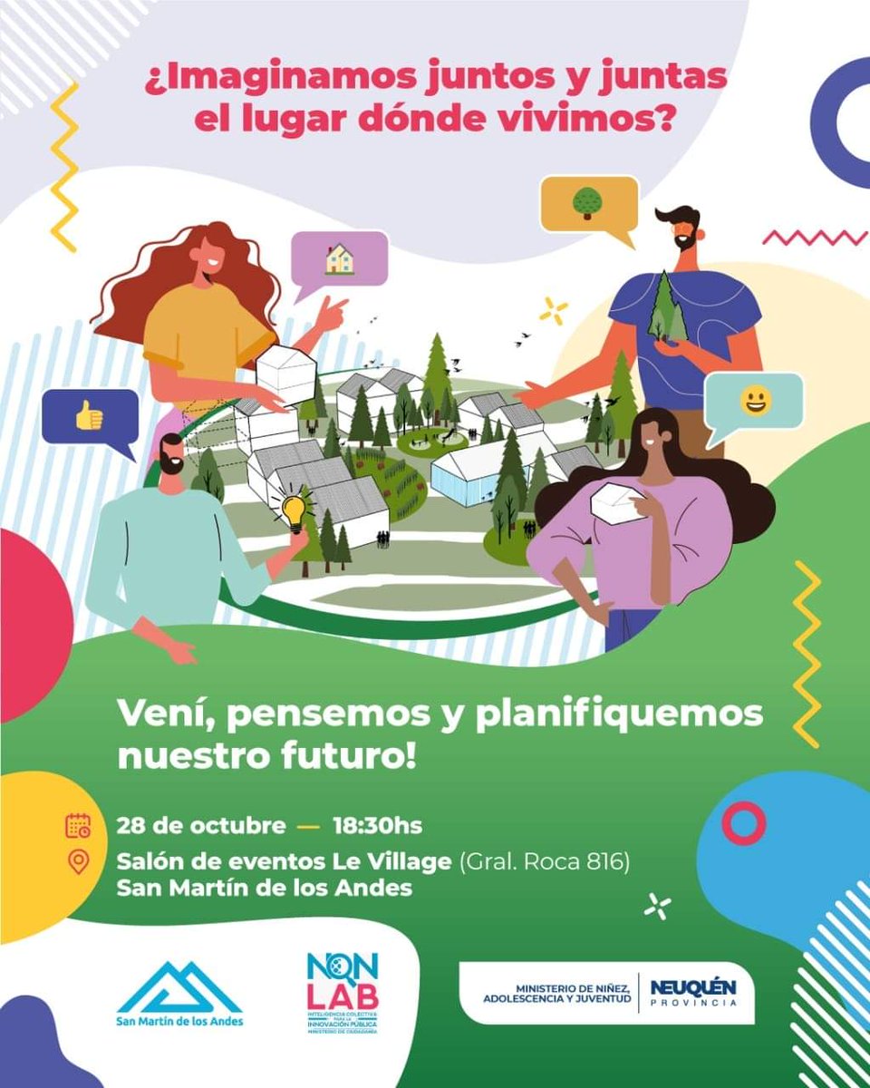 NQN_LAB's tweet photo. Mañana junto a los equipos @min_najnqn @muni_sma @JuventudNeuquen continuamos trabajando en el marco del Programa de Integración Urbana de las Juventudes, con el objetivo de diseñar políticas públicas con perspectivas generacionales.
3️⃣er #LabJoven 🧩
@NQN_LAB 🚀+ @MetodoChe 🌶️ https://t.co/xkFKoyleql