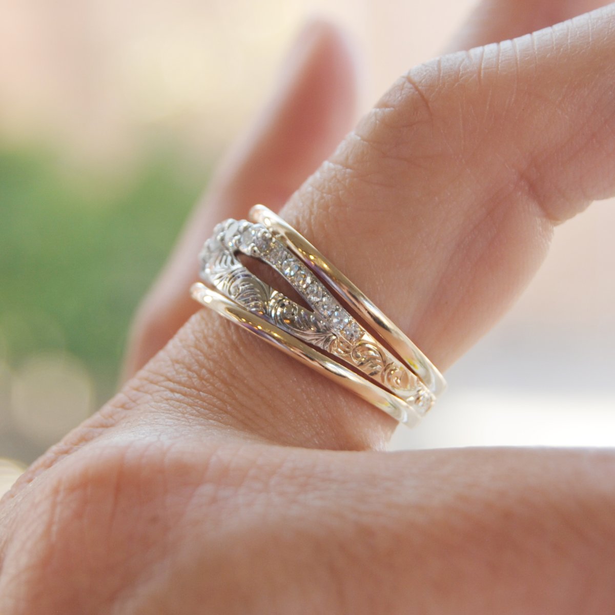 DanasGoldsmith's tweet photo. An eclectic mix of well-loved diamonds were used in this redesign so that our client “could smile at all of them in one place”.  A “gathering of some beautiful memories”. Let us tell YOUR story.

#designsatdanas #customdesign #customjewellery #canadianmade #customdesignprocess https://t.co/QDIzjAGga7