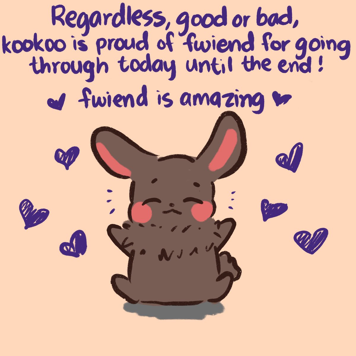 fwiend will always be amazing to kookoo no matter what 💜✨
(´･ω･`)