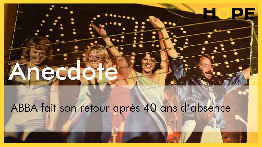 HopeNewsFR's tweet photo. Le groupe suédois le plus connu du monde, @ABBA, fait son come-back après 40 ans de pause !
Et comme une bonne nouvelle n'arrive jamais seule, un nouvel album "Voyage" est annoncé pour le 5 novembre🎵💿
#musique #goodnews #hope #hopenews https://t.co/jMgSfDM6Jj