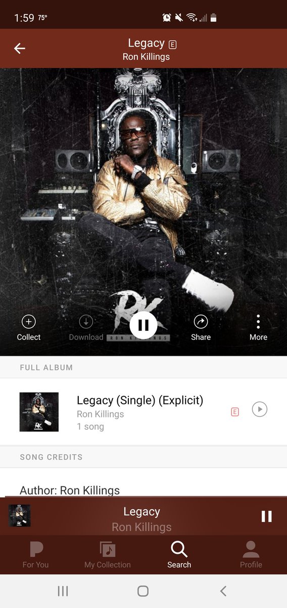 #Legacy <a href="/RonKillings/">Ron Killings</a>
My boy killing it for real. Now thats the Truth.