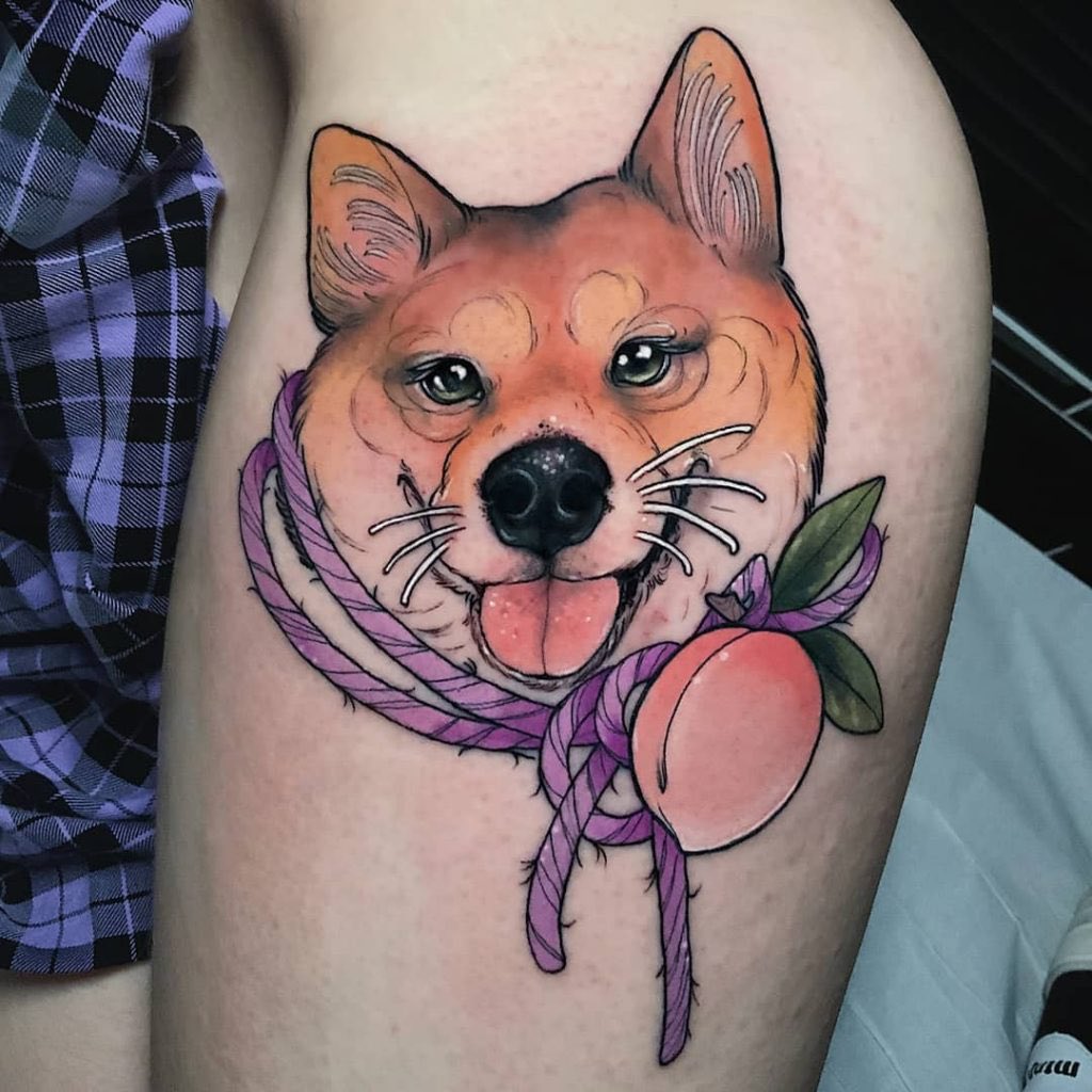 Today we have prepared for you beautiful tattoo works of people from around  the world showing Shiba dogs. Who will be next? You will find out in the  next article in the, image size:1024x1024