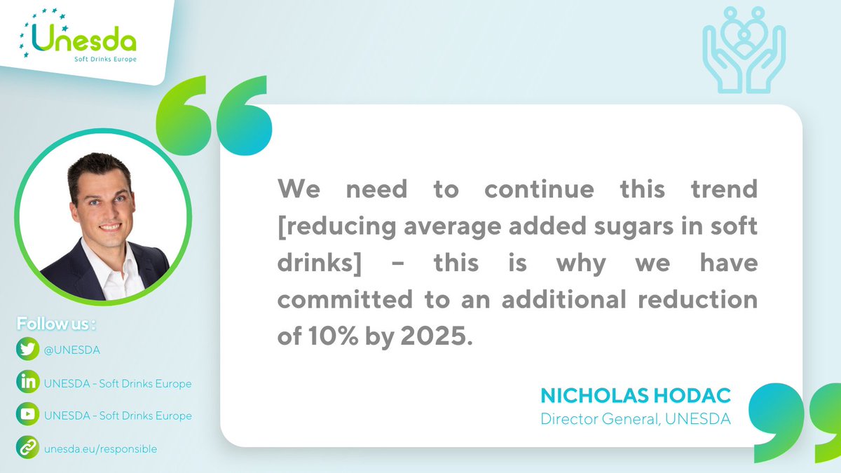 UNESDA's tweet photo. Missed @Fi_FiEurope’s interview w/our DG Nicholas Hodac?
He highlighted how the #SoftDrinks industry has been on a successful #SugarReduction journey for over 20 years & how it is making its packaging fully circular ☑️
👉 https://t.co/oLD3cRlNGc
#WeAreCommitted
#LeadingTheLoop https://t.co/h3bpkovJUd