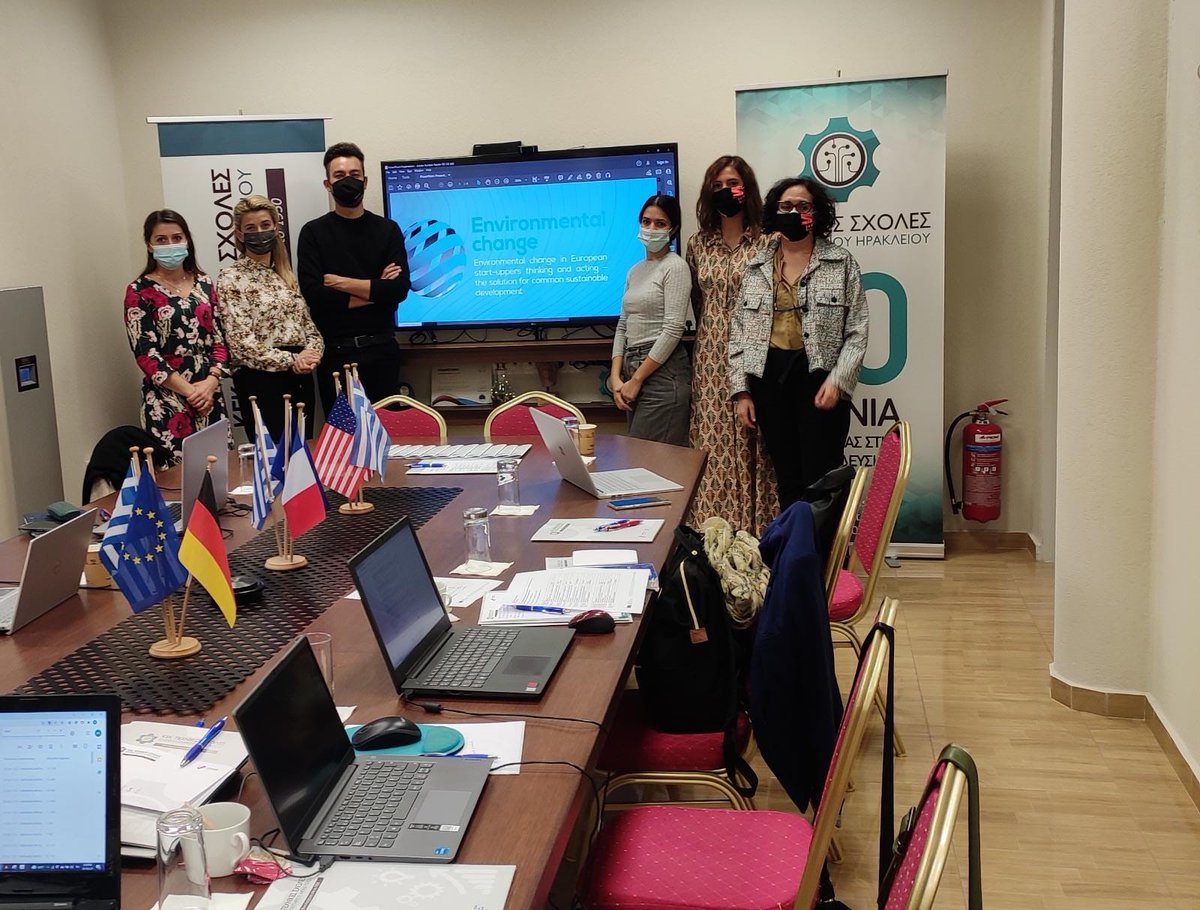 CETEM_CT's tweet photo. ✈️ El proyecto #EnviorementalChange está en #Creta
🔸Los socios celebran su segunda reunión, aunque la primera presencial tras ella pandemia.
💯 El consorcio ha tratado el desarrollo del CV formativo, acorde a las necesidades legislativas, económicas y formativas. https://t.co/svdZGnO4Kq