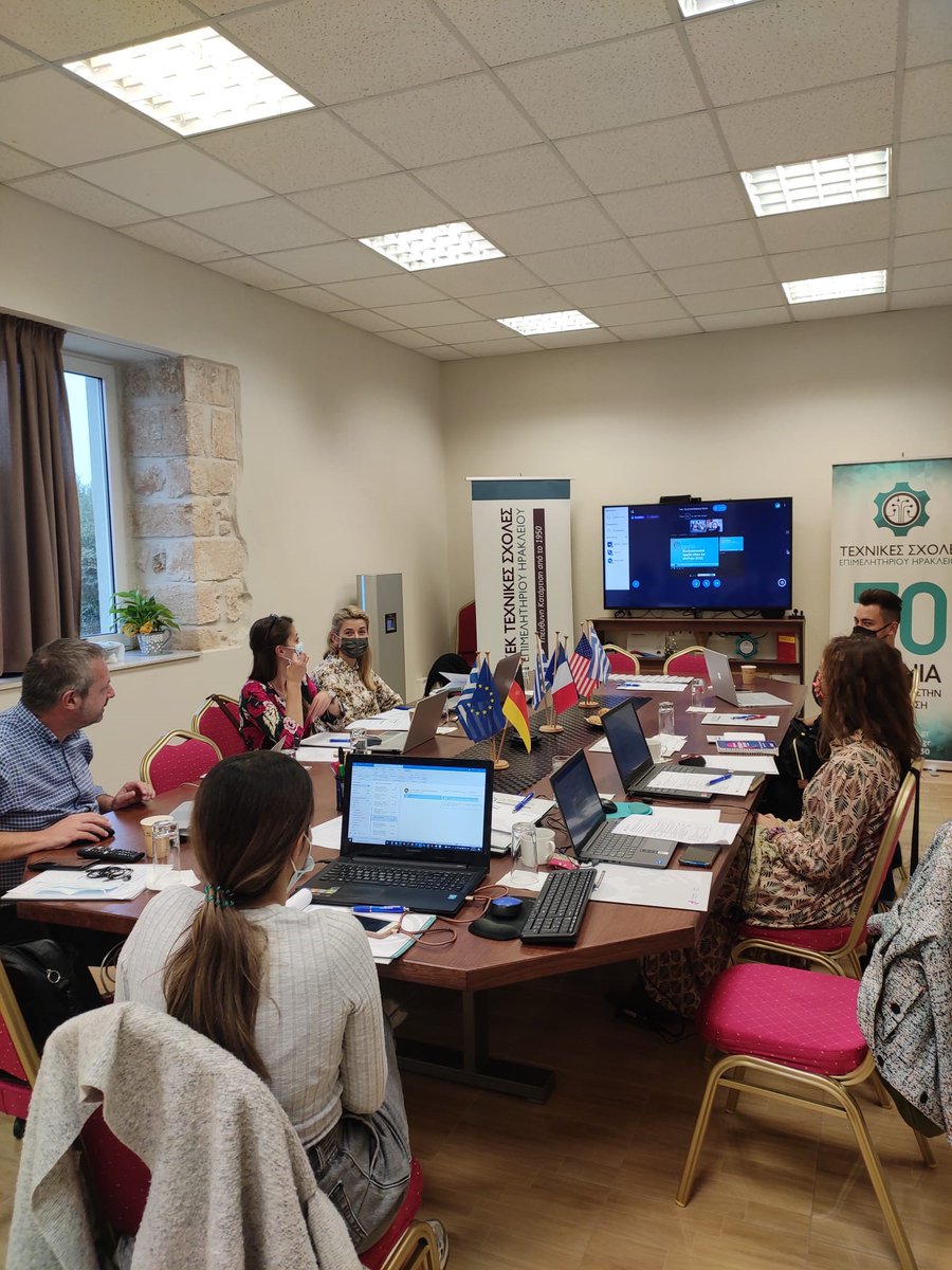 CETEM_CT's tweet photo. ✈️ El proyecto #EnviorementalChange está en #Creta
🔸Los socios celebran su segunda reunión, aunque la primera presencial tras ella pandemia.
💯 El consorcio ha tratado el desarrollo del CV formativo, acorde a las necesidades legislativas, económicas y formativas. https://t.co/svdZGnO4Kq
