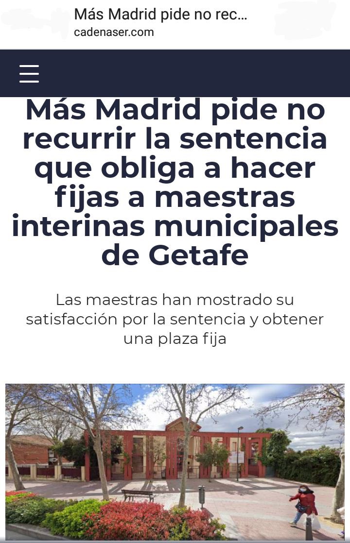 ☑️<a href="/mjmonteroc/">María Jesús Montero</a> <a href="/mllcastellanos/">Llanos Castellanos 🇪🇸</a> @Yolanda_Diaz @felipe_sicilia <a href="/Eselkaos/">Pedro Honrubia 🔻</a> <a href="/ionebelarra/">Ione Belarra</a> <a href="/gabrielrufian/">Gabriel Rufián</a> maestras Getafe consiguen #FijezaYa ya que juez aplica norma europea.
⛔ PROCESOS SELECTIVOS RESULTADO INCIERTO NO SON SANCIÓN
#NoIcetazo <a href="/LourdesArastey/">L.Arastey</a>