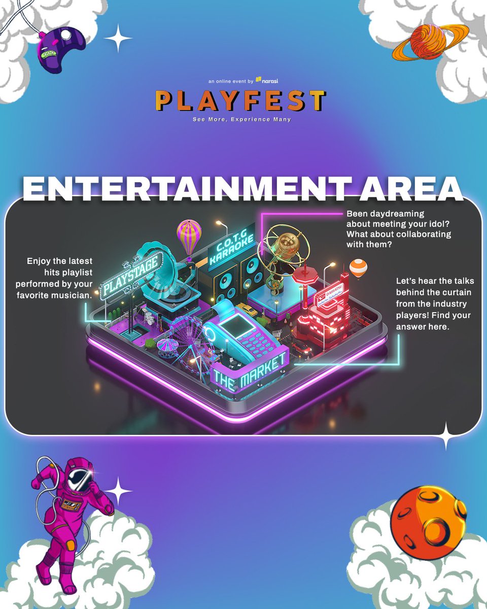 DreamersRadioID's tweet image. Ini dia bocoran lineup dari @playfestnarasi 🥳🎉

Virtual event ini bakal ngasih banyak banget insight &amp;amp; keseruan buat kamu di mana aja 🤩

Catet tanggalnya &amp;amp; beli tiketnya di playfest.narasi.tv. See you there!✨

#Playfest2021 #MoreVirtualExperience #Narasi