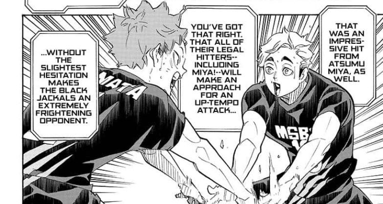 forever thankful to furudate for giving us the atsuhina interactions we deserved after waiting for a hundred chapters 