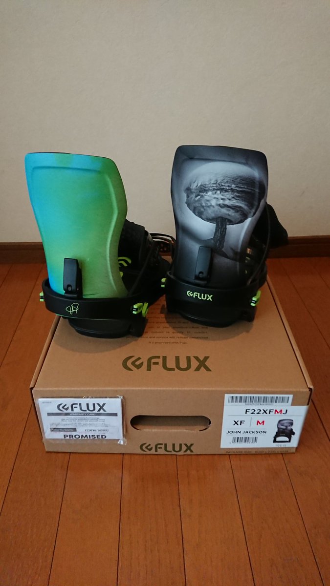 zrx1200k's tweet photo. WRX引き取りついでにビンディングとブーツとグローブも新調しました🤩
ビンディングは一目惚れです🤩
#WRX
#WRXsnowboard
#fluxXF
#DEELUXE https://t.co/xpvh7bHrKQ